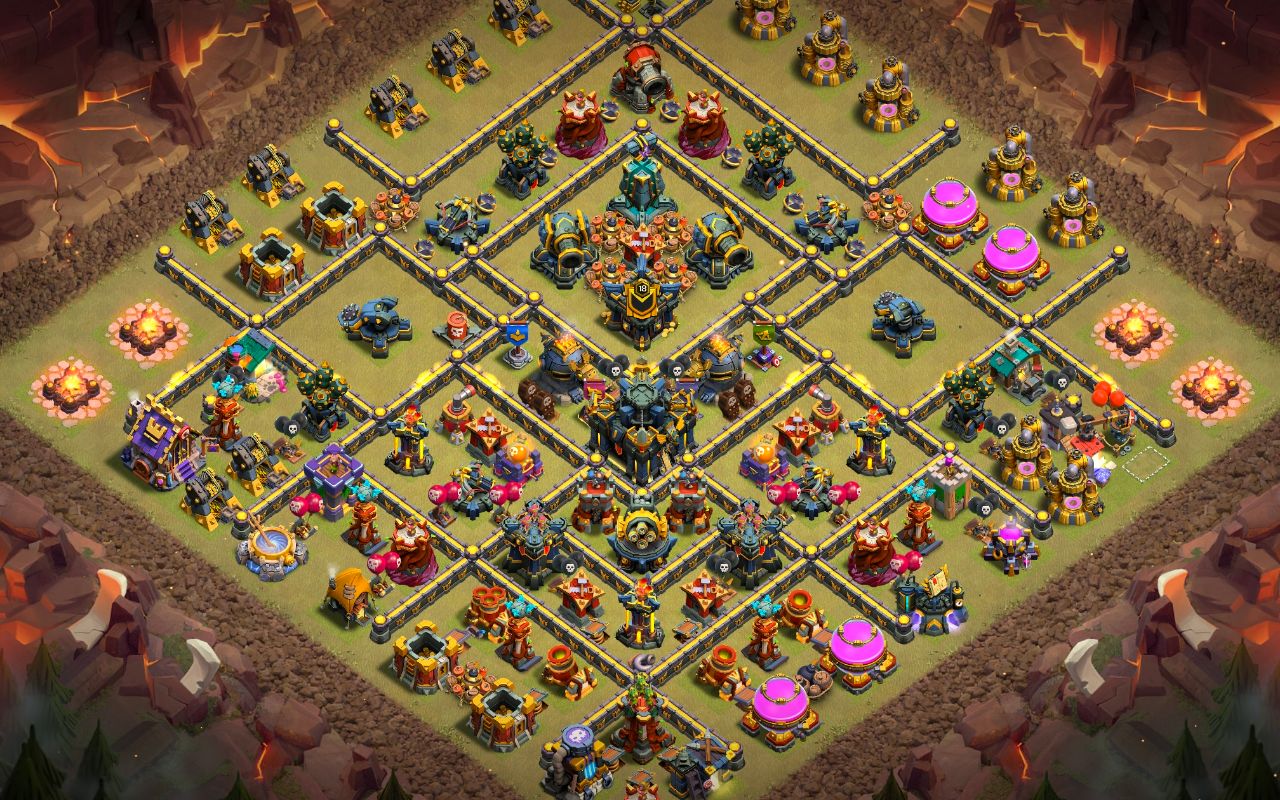Town Hall 17 War Base layout by Jastineeex