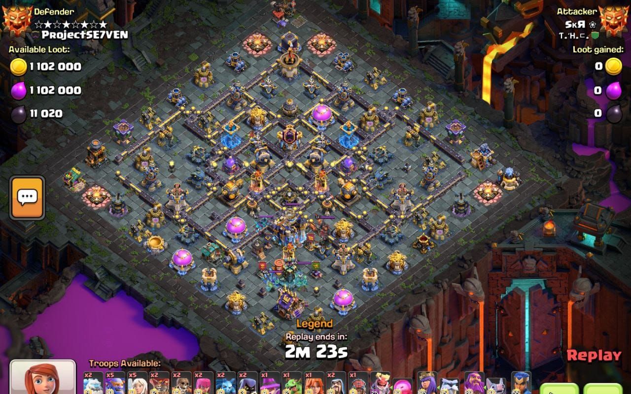 Town Hall 18 Trophy Base layout by BASE MAKER