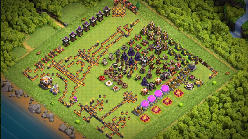 Town Hall 11 Fun Base layout by TReX