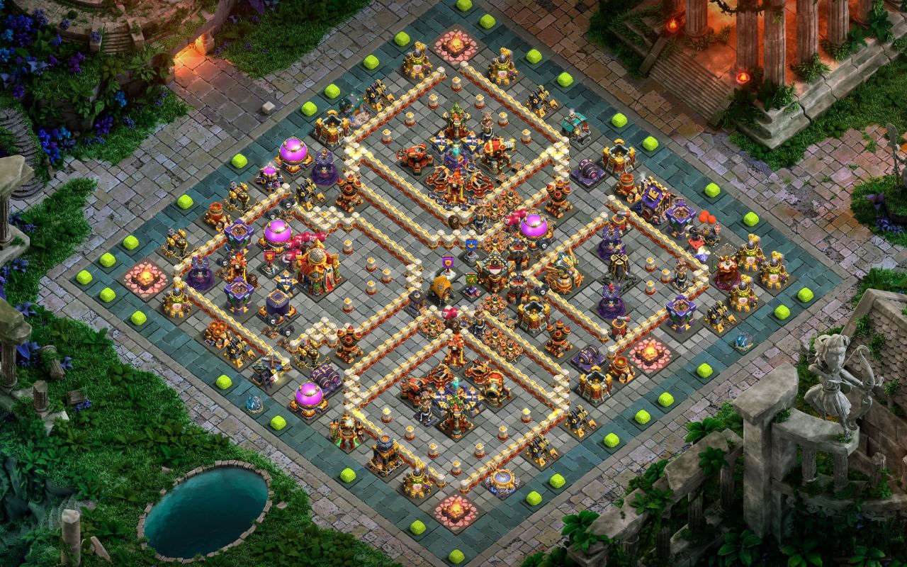 Town Hall 16 War Base layout by Re'Satoru