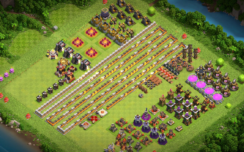 Town Hall 11 Fun Base layout by SoMiYa