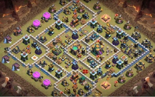 Town Hall 14 War Base layout by Gaming Sanged
