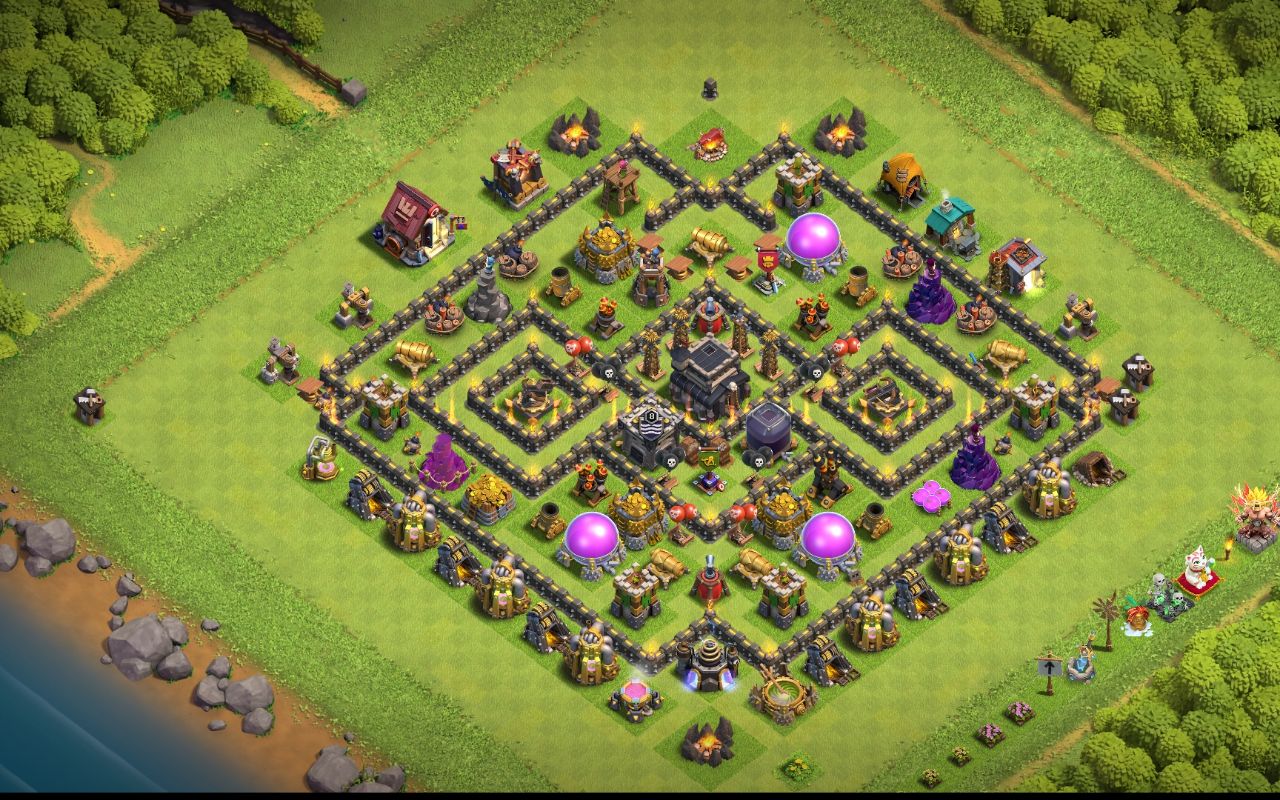 Town Hall 9 War Base layout by Jafar Sadiq