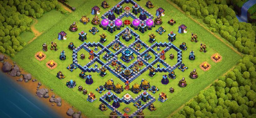 Town Hall 13 Trophy Base layout by TReX