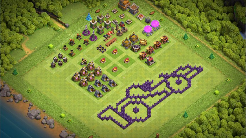 Town Hall 7 Fun Base layout by TReX