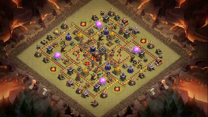 Town Hall 10 War Base layout by TReX