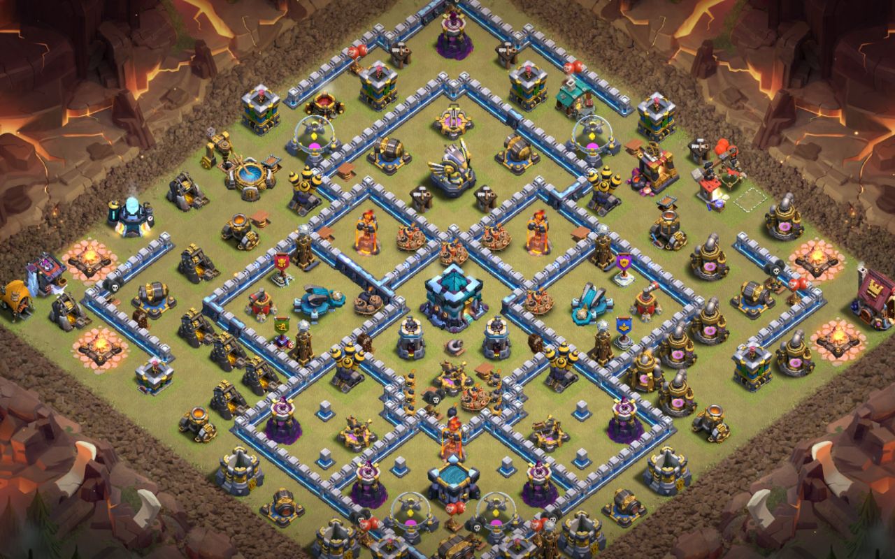 Town Hall 13 War Base layout by خلودي
