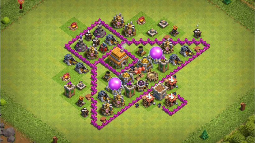 Town Hall 6 Fun Base layout by TReX