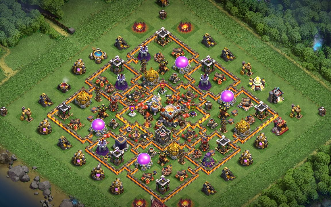 Town Hall 11 War Base layout by Dragon Raider