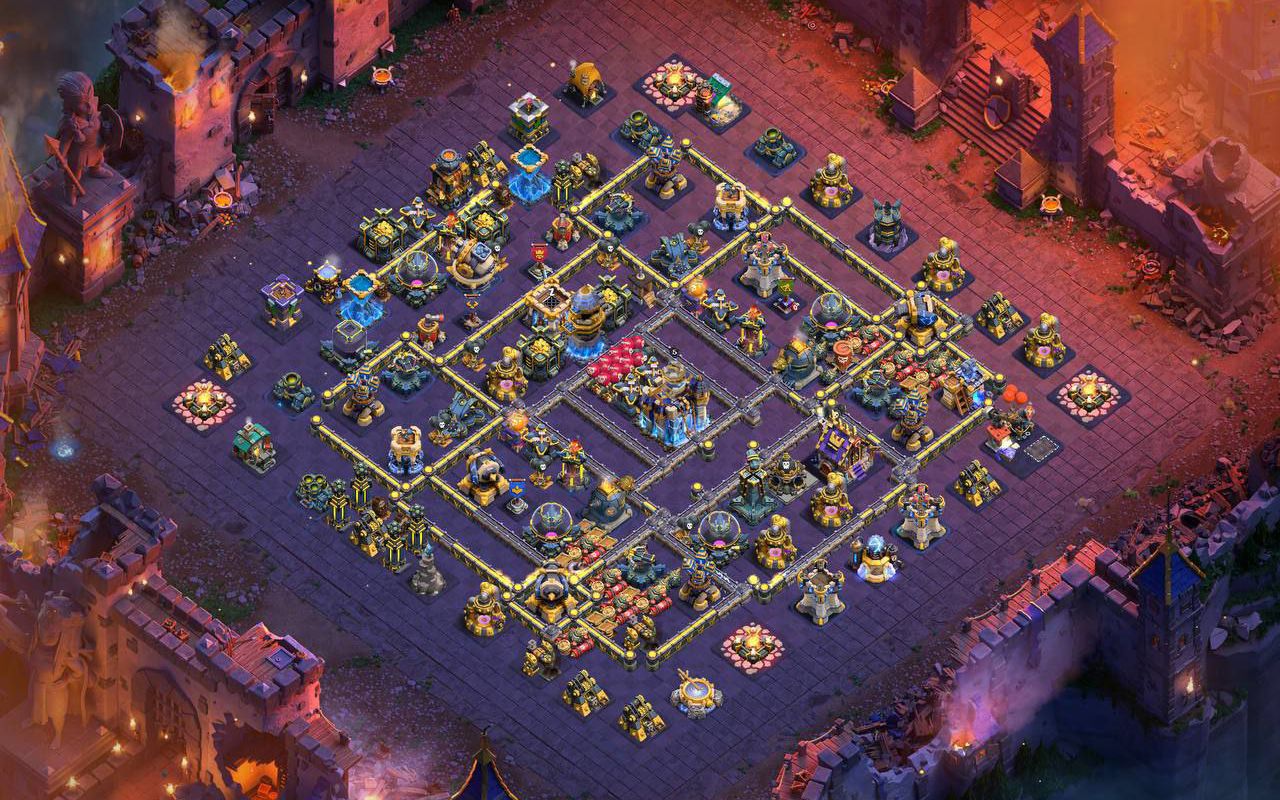 Town Hall 18 War Base layout by XLR8