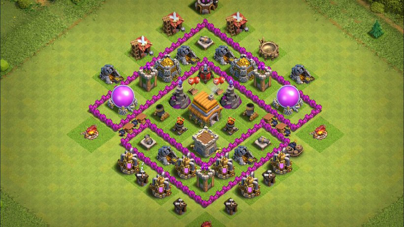 Town Hall 6 Trophy Base layout by TReX