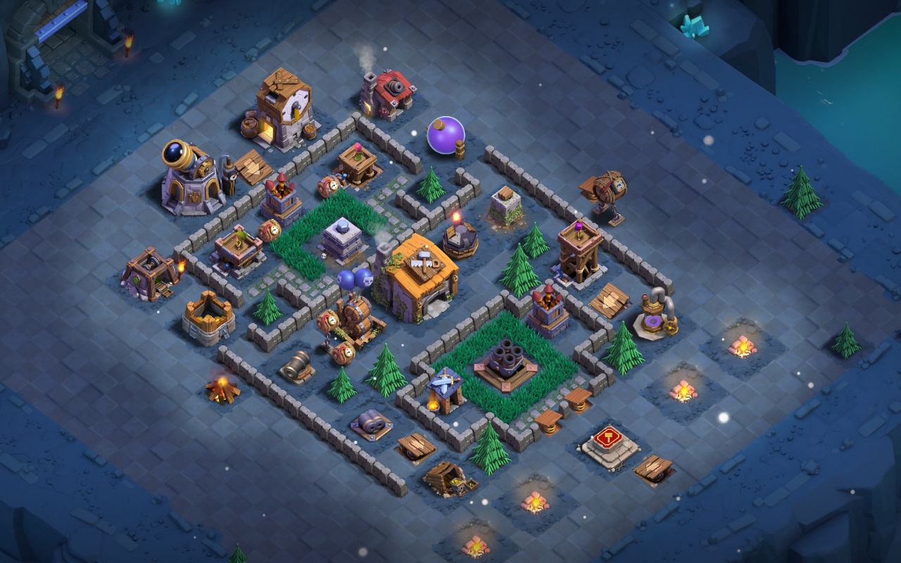 Builder Hall 6 Builder Base layout by Zyynh base