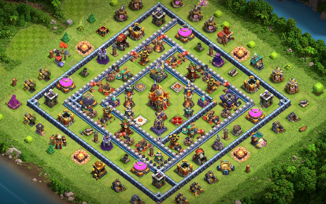Town Hall 16 Trophy Base layout by another world