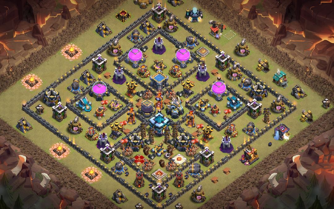 Town Hall 13 War Base layout by SONU