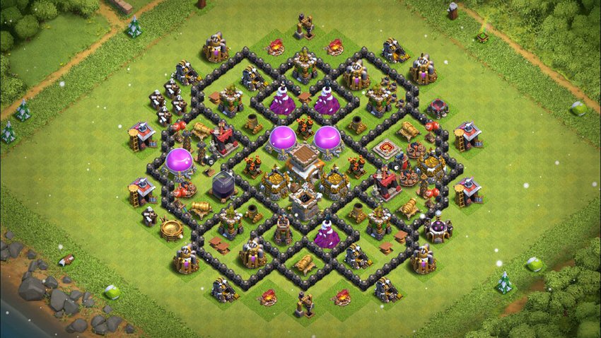 Town Hall 8 Farming Base layout by TReX