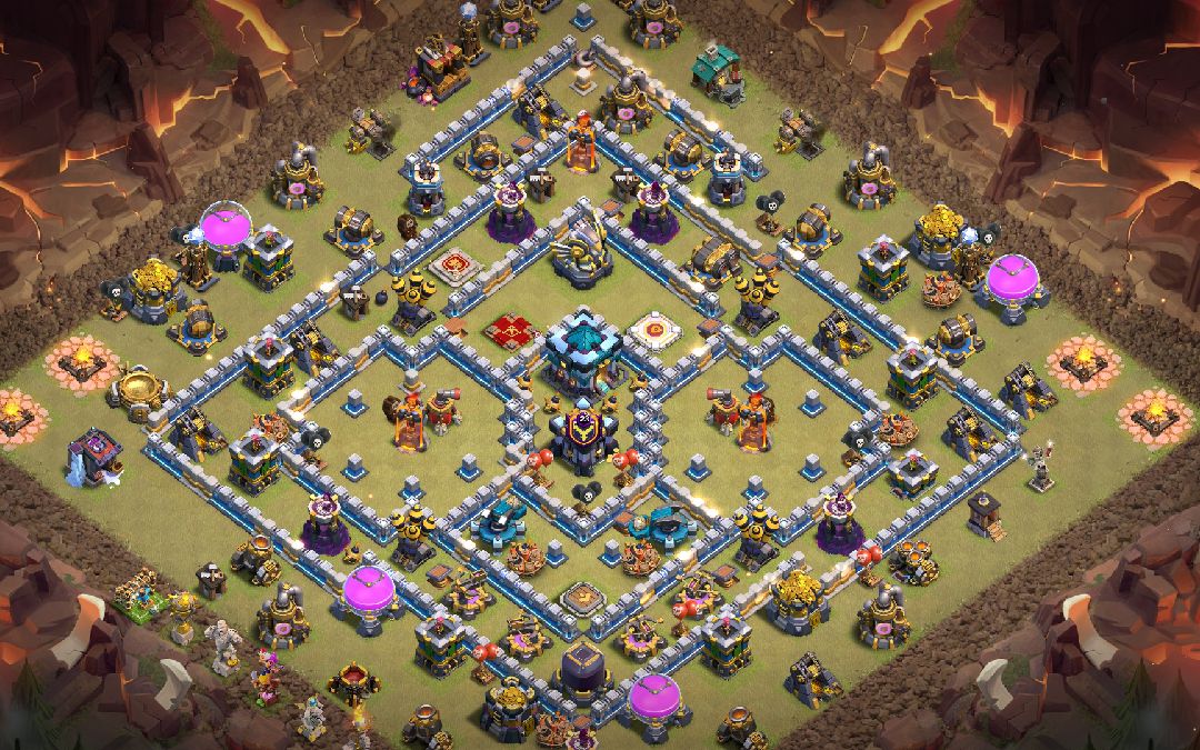 Town Hall 13 War Base layout by Dedar