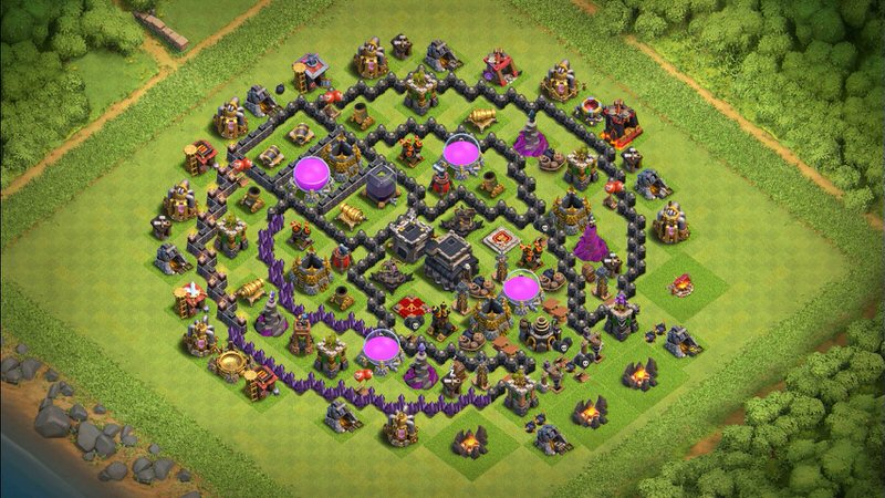 Town Hall 9 Farming Base layout by TReX