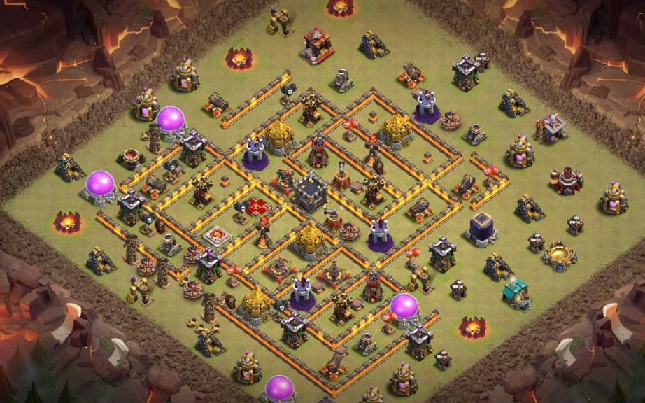 Town Hall 10 War Base layout by MD Yasir Gaming