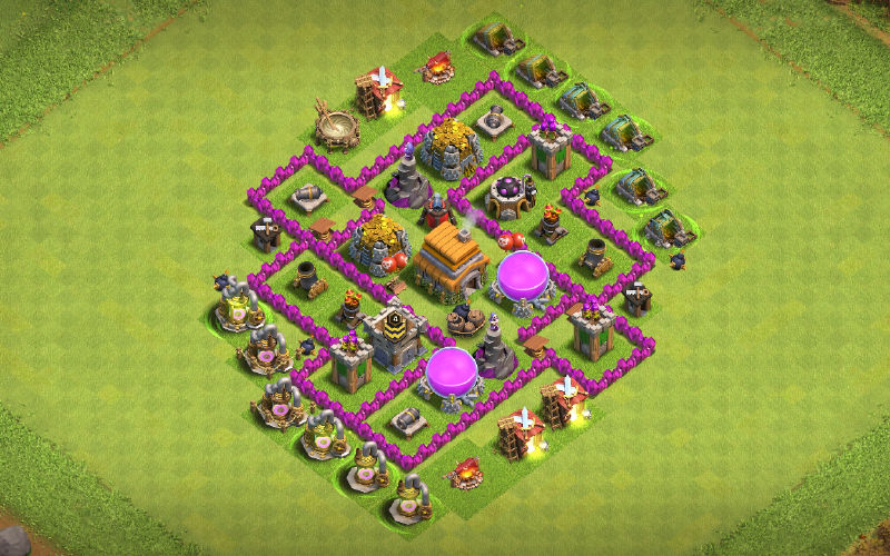 Town Hall 6 Hybrid Base layout by Mr.Save/Layout