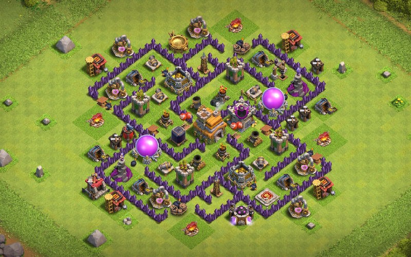 Town Hall 7 Hybrid Base layout by JAY