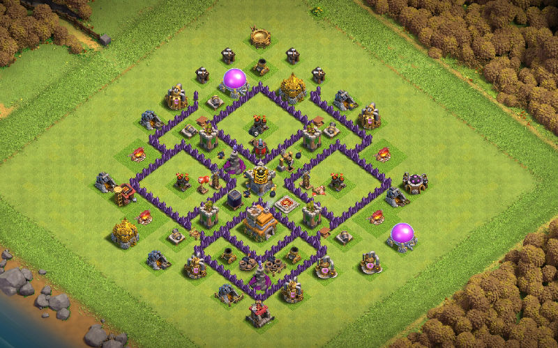 Town Hall 7 Hybrid Base layout by Cruel Intention