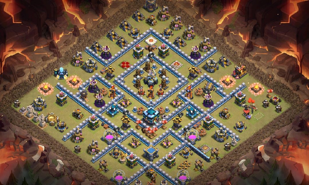Town Hall 13 War Base layout by Mohammad Shanto