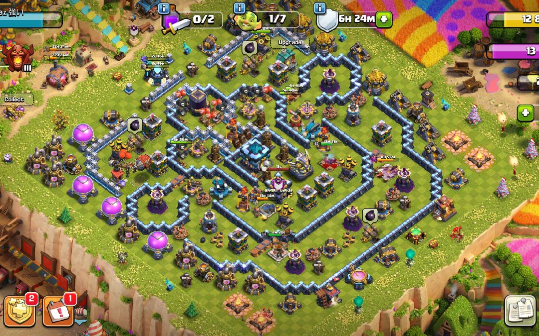 Town Hall 13 Hybrid Base layout by Arhaynez