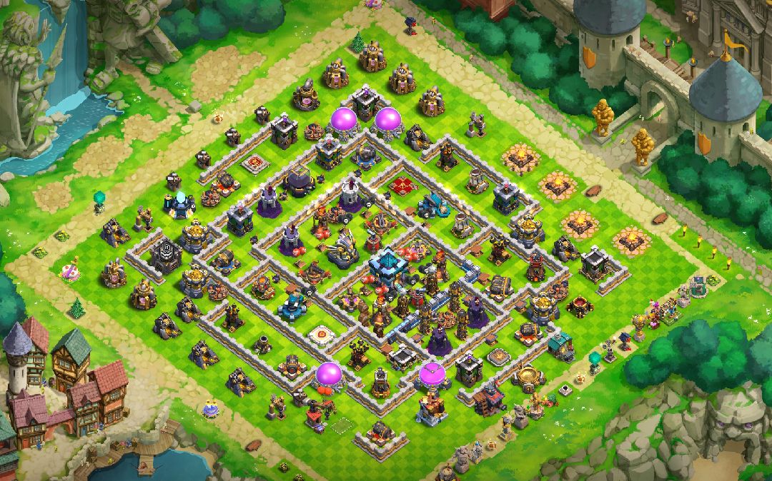 Town Hall 13 Fun Base layout by Nandan Nath