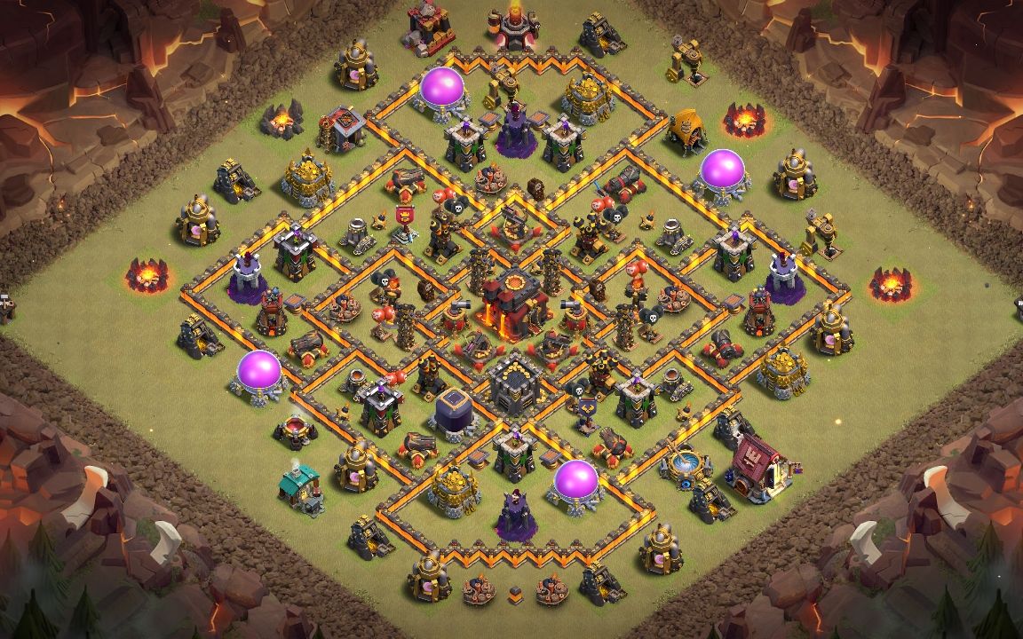 Town Hall 10 War Base layout by Clash Player