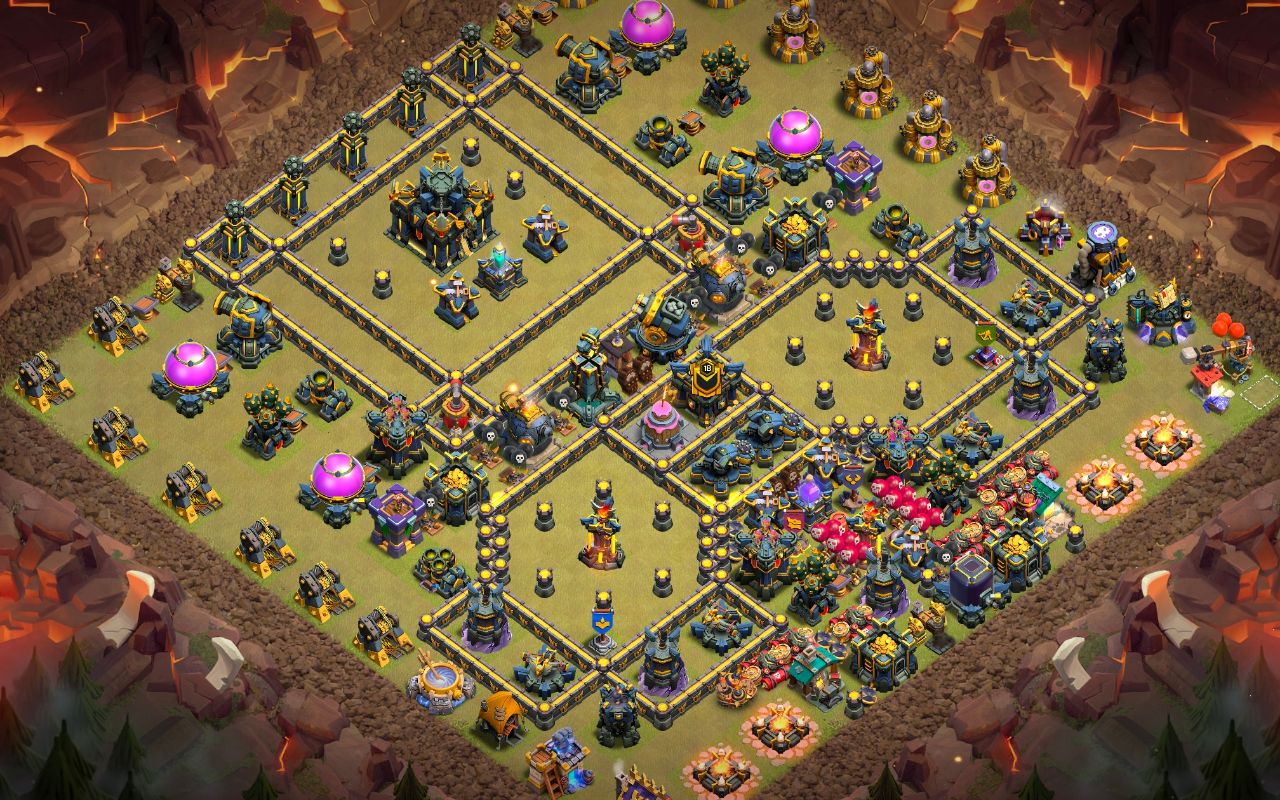 Town Hall 17 War Base layout by Jastineeex