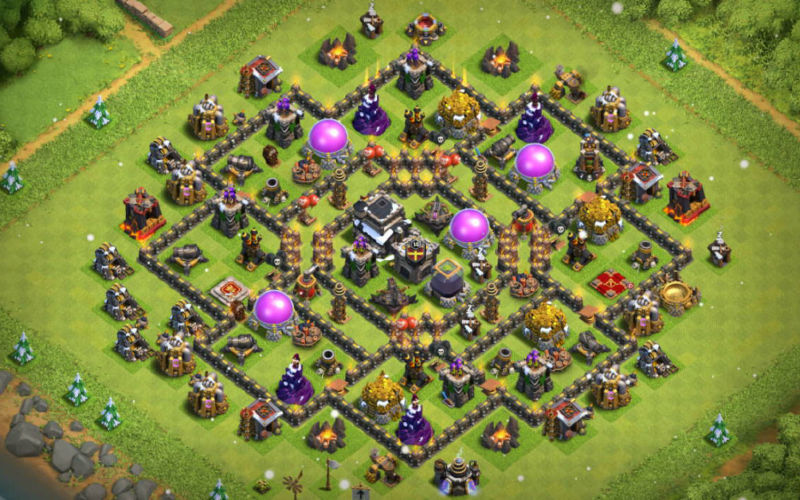 Town Hall 9 Trophy Base layout by User