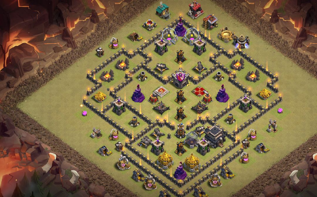 Town Hall 9 War Base layout by User