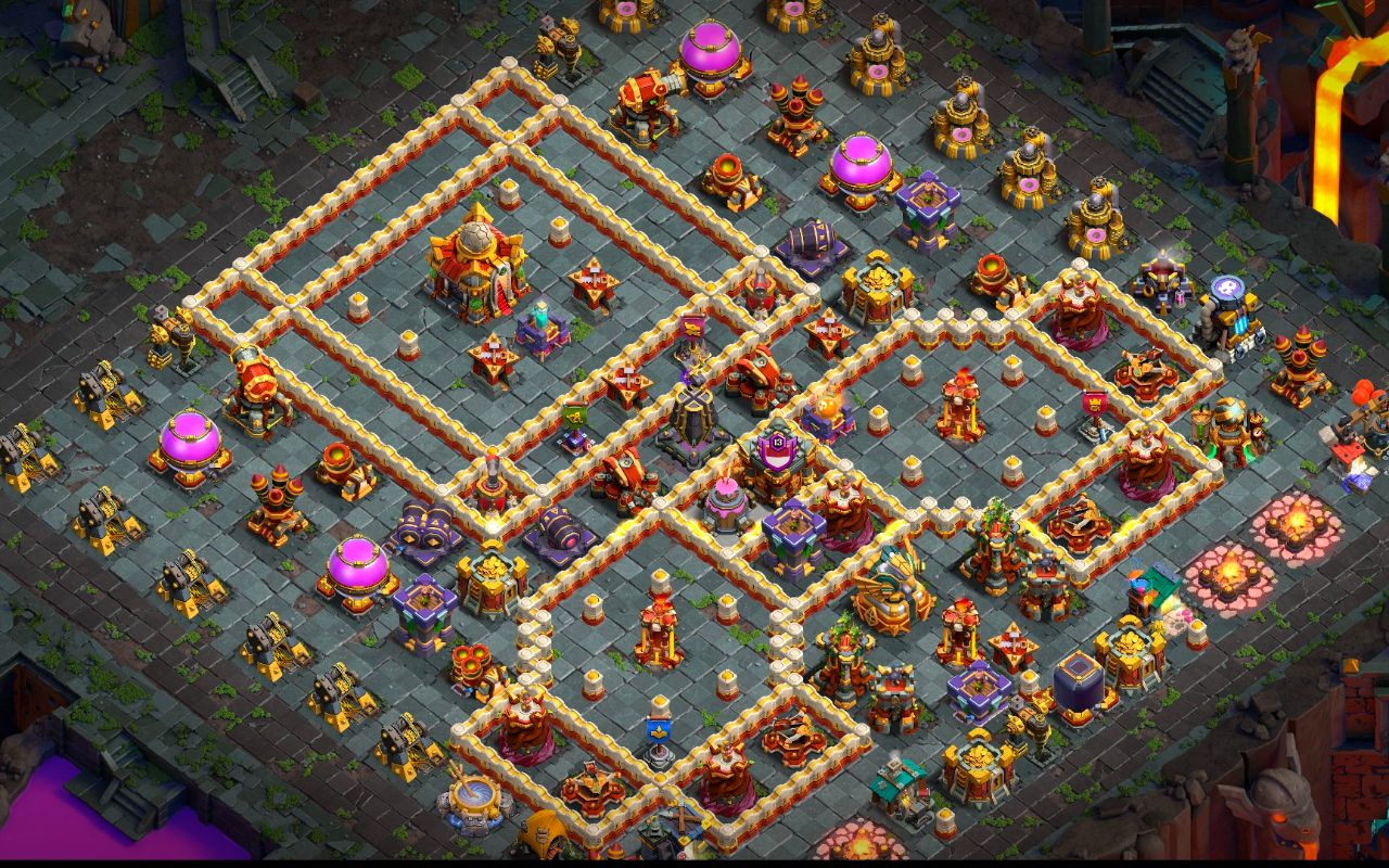 Town Hall 16 Trophy Base layout by Reza Gunawan Atmajaya