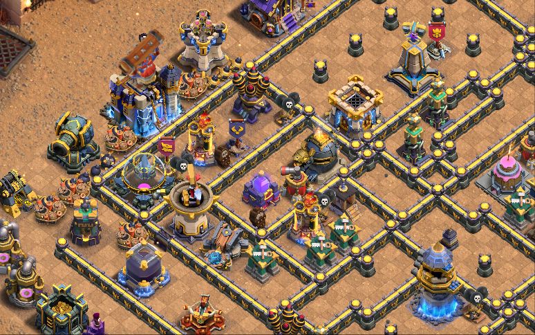 Town Hall 18 War Base layout by Sheikh Sadik