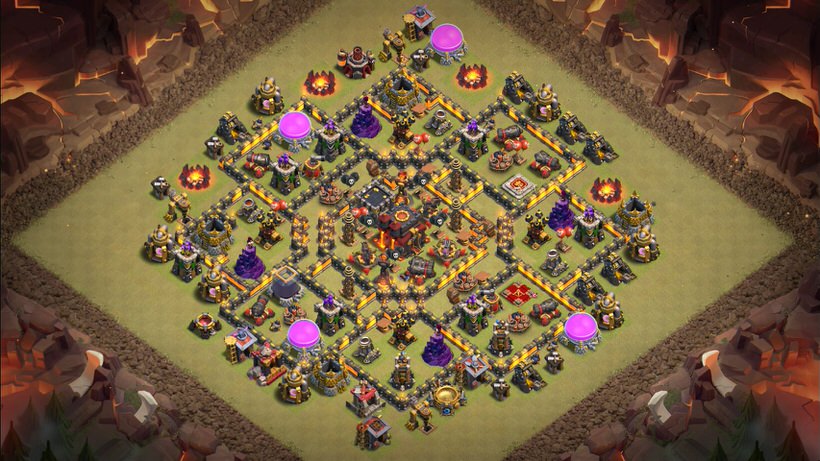 Town Hall 10 War Base layout by TReX