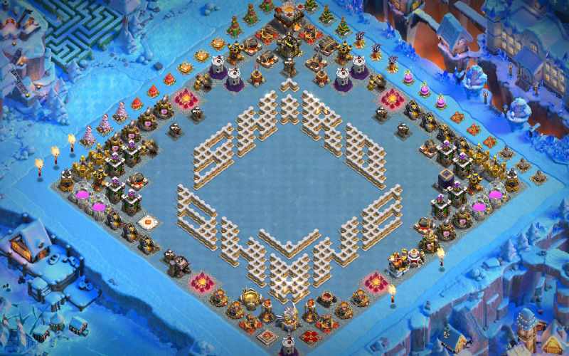 Town Hall 11 Fun Base layout by @Scarlett08