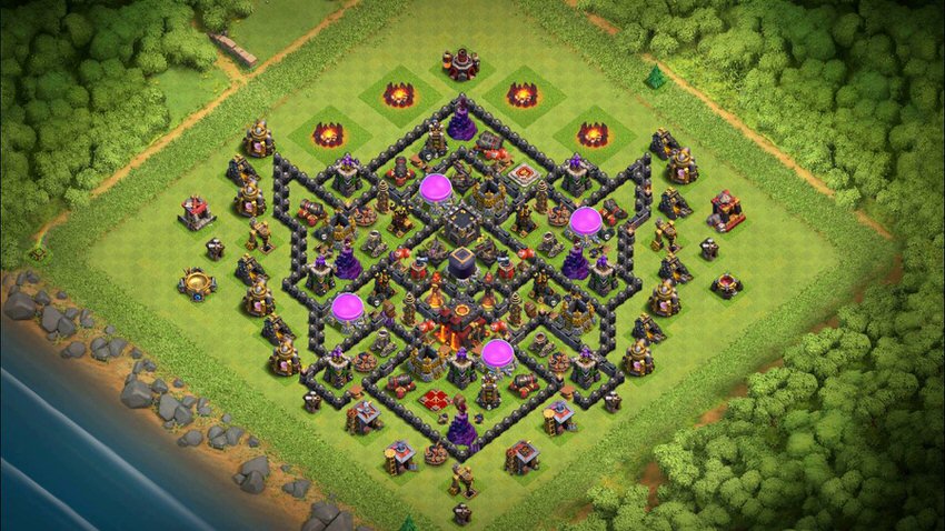 Town Hall 10 Trophy Base layout by TReX