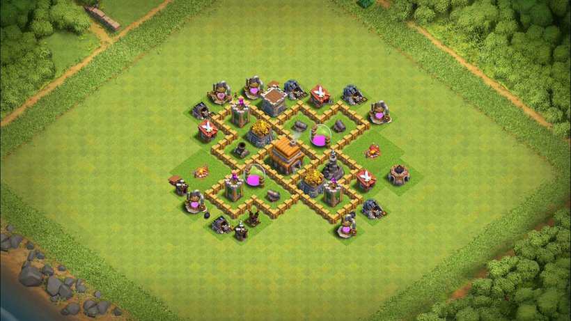 Town Hall 5 Trophy Base layout by TReX