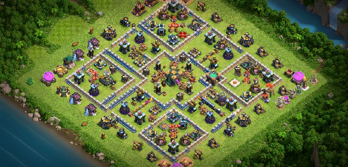 Town Hall 14 Trophy Base layout by TReX