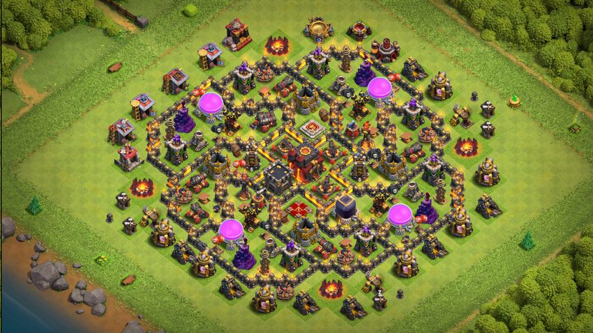 Town Hall 10 Farming Base layout by TReX