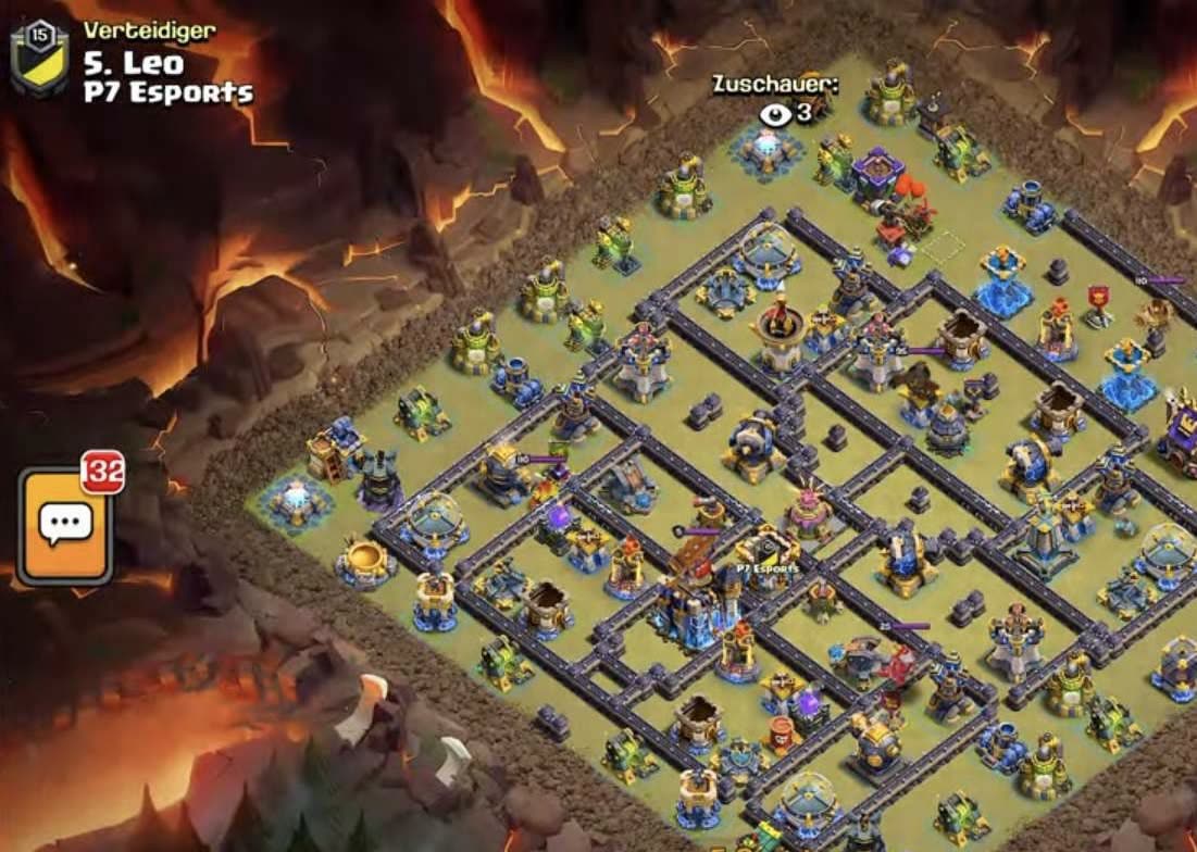 Town Hall 18 War Base layout by XLR8