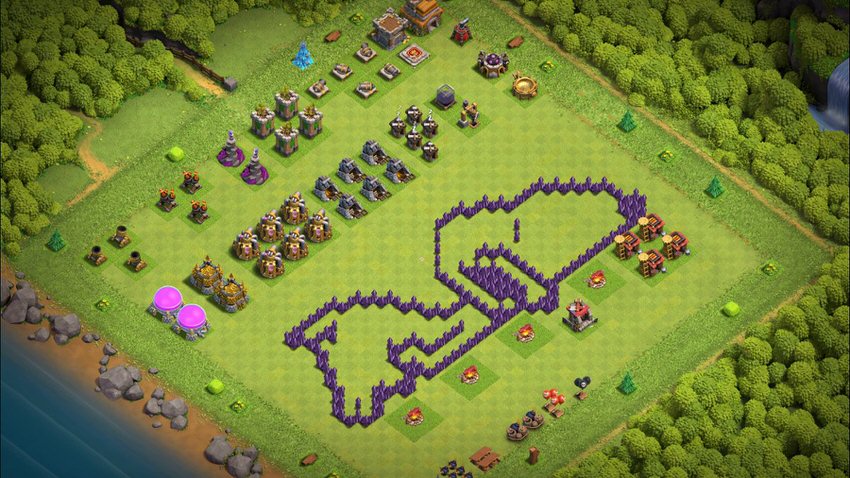Town Hall 7 Fun Base layout by TReX