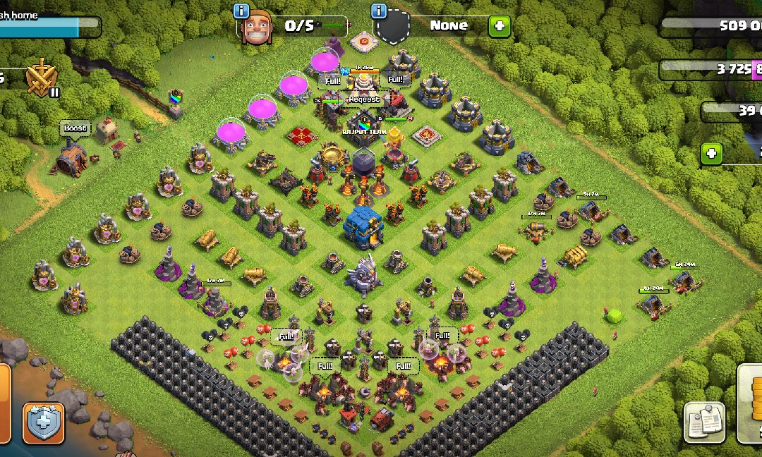 Town Hall 12 Trophy Base layout by AYUSH SINGH