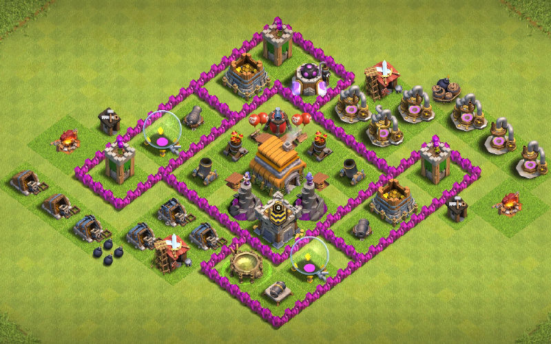 Town Hall 6 Hybrid Base layout by Mr.Save/Layout