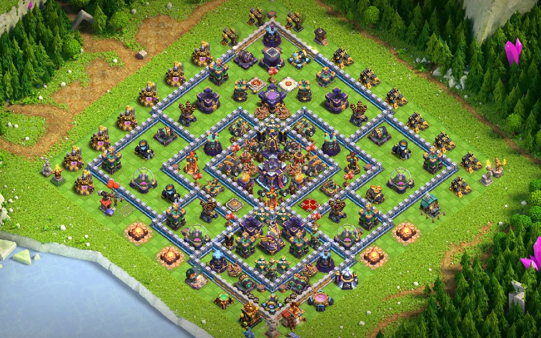 Town Hall 15 Hybrid Base layout by Wired