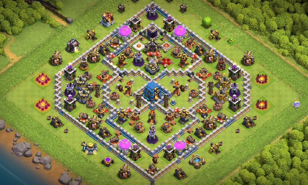 Town Hall 12 Trophy Base layout by OisikPlays