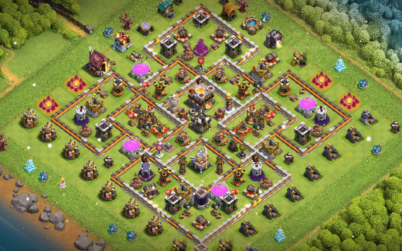 Town Hall 11 Trophy Base layout by User