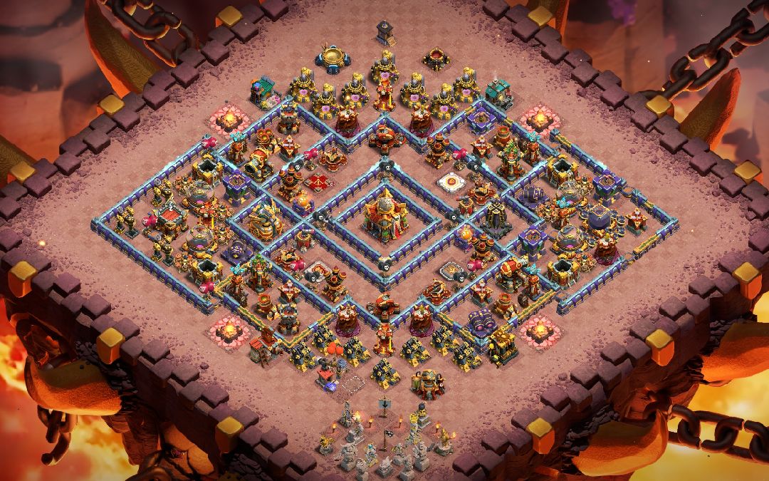 Town Hall 16 Hybrid Base layout by BLOODPIG