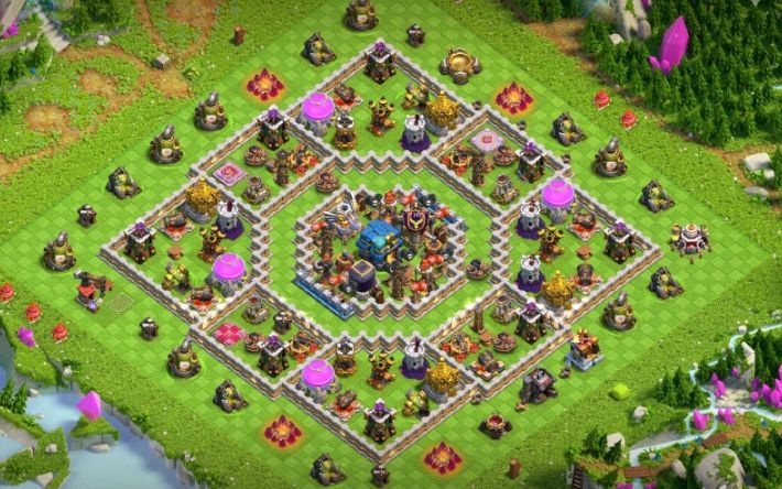 Town Hall 12 Hybrid Base layout by #Perfect_Gammer