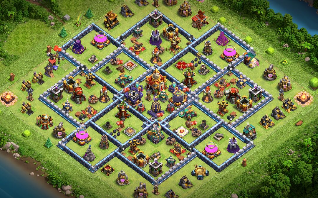 Town Hall 16 Trophy Base layout by another world